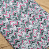 Zig Zag Chevron Cotton Printed Fabric - Shree Om Fabrics