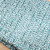 Sea Green Colour Lining Cotton Printed Fabric - Shree Om Fabrics