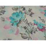 Floral Print On Chanderi Fabric