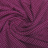 Wine Colour Leheriya Georgette Printed Fabric