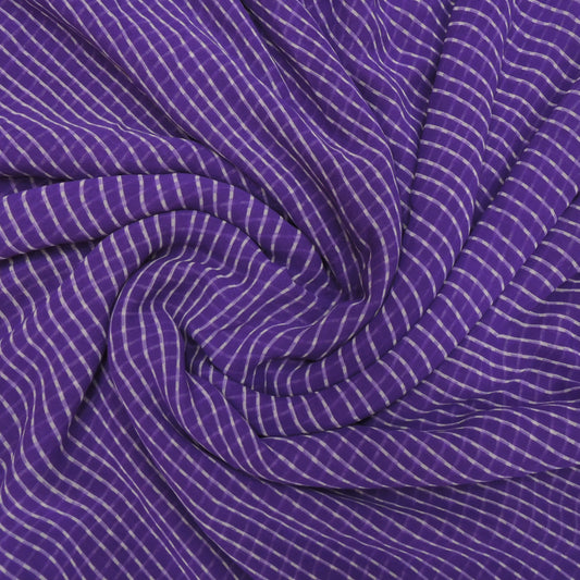 Purple Colour Leheriya Georgette Printed Fabric