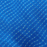 Sky Blue Colour Leheriya Georgette Printed Fabric