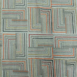 Abstract Print On Cotton Linen Fabric