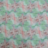 Floral Print On Cotton Linen Fabric