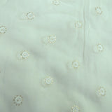 Sequins Thread Work On Dyeable Georgette Fabric