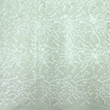 Jaal Embroidery On Dyeable Net Fabric