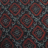 Black Bandhani Georgette Printed Fabric