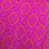 Reddish Magenta Bandhani Georgette Printed Fabric