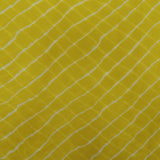 Yellow Colour Leheriya Georgette Printed Fabric