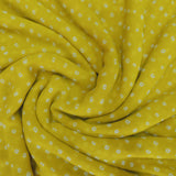 Orangy yellow Bandhani Georgette Printed Fabric