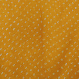 Yellowish Orange Bandhani Georgette Printed Fabric