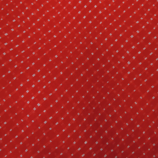 Maroon Bandhani Georgette Printed Fabric