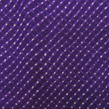 Purple Bandhani Georgette Printed Fabric