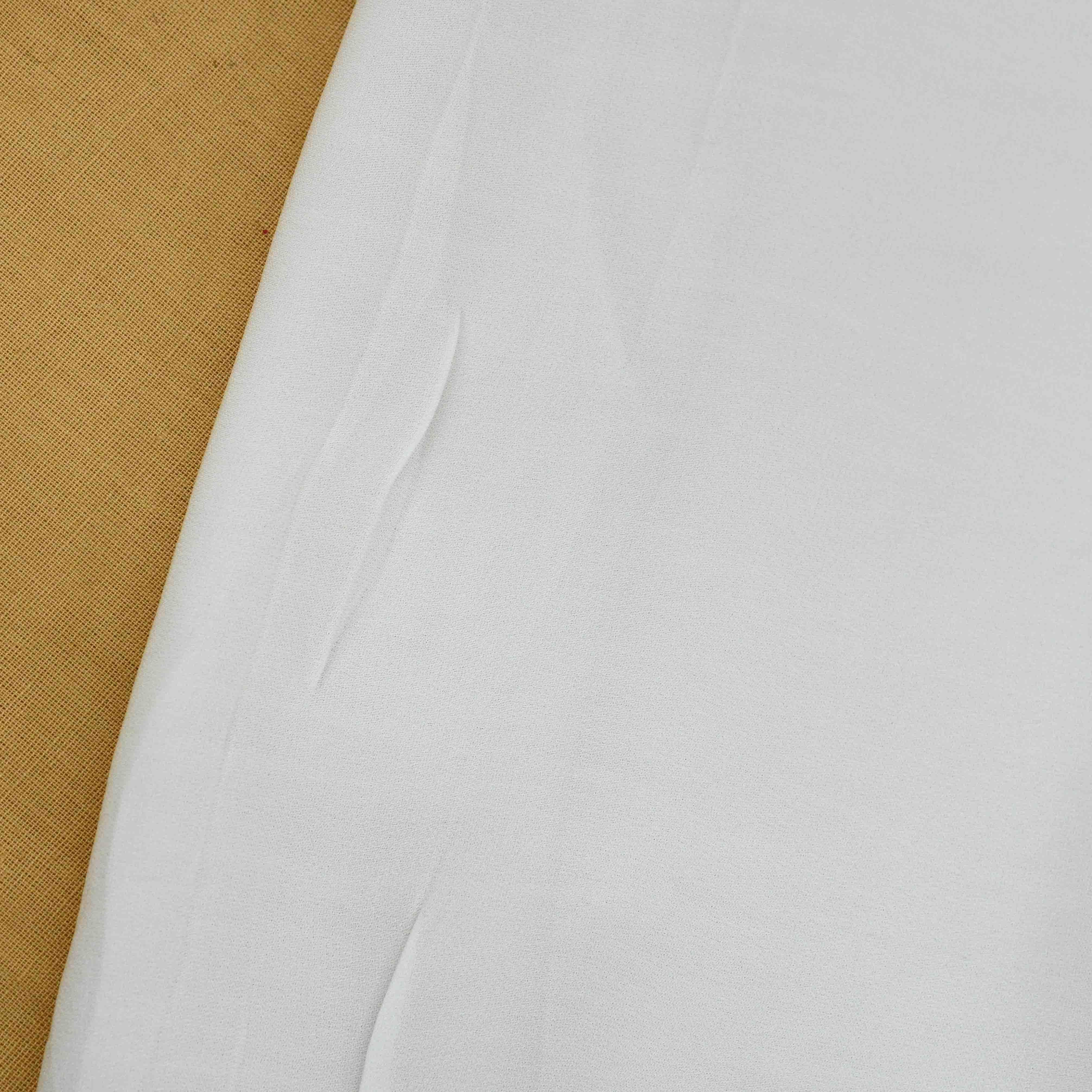 Viscose Heavy Double Georgette Fabric Dyeable - Shree Om Fabrics