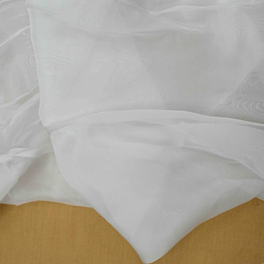 Viscose Silk Organza Fabric Dyeable - Shree Om Fabrics