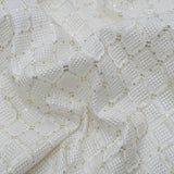 All Over Sequins Thread Work On Dyeable Upada Fabric
