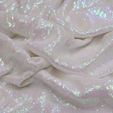 All Over Rainbow Sequin Work On Georgette Fabric