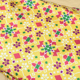 Yellow Colour Patola Mashru Gaji Printed Fabric - Shree Om Fabrics